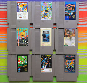 Nintendo NES Games Cleaned & Tested Excellent Condition 53 Titles Available