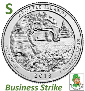 2018 S Apostle Islands Quarter 25C San Francisco ATB Business Strike Unc. BU - Picture 1 of 4