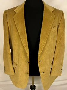 English Manor Men's Sz 42 R Premium Quality Corduroy Blazer Sportscoat Jacket - Picture 1 of 10
