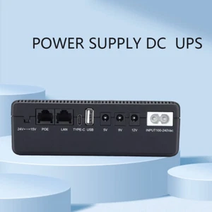USB Battery Backup 4X2600mAh 5V 9V 12V 15V 24V UPS Uninterruptible Power Supply - Picture 1 of 12