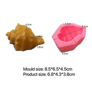 Silicone Sea Shall Conch Mould Garden Planter Concrete Vase Mould DIY Resin - Picture 1 of 1