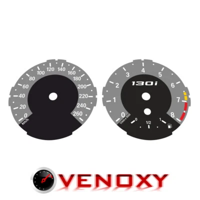 BMW E87 E82 130i KM/H Caras Calibre Personalizadas Estilo 1M + Logo Iluminado Foto 1 de 3