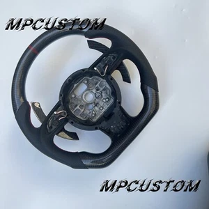 Fit For Audi B8 B8.5 A5 A7 RS5 RS7 S3 S4 S5 Paddles Carbon Fiber Steering Wheel - Picture 1 of 7