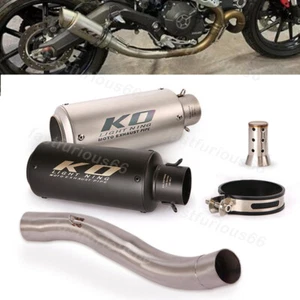 Mid Exhaust Muffler Link Pipe 51mm For Ducati Scrambler Icon Classic Monster 797 - Picture 1 of 14