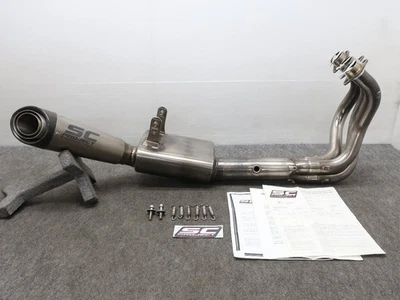 YAMAHA MT-09 17-20, XSR900 16-20 SC PROJECT SUS/Ti Full Exhaust Muffler - Imagen 1 de 4