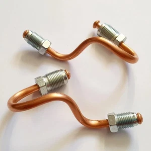 2Pcs Fit For Vw Golf MK 5&6 GTI Skoda AUDI A3 TT TRW Caliper Rear Brake Pipes - Picture 1 of 6