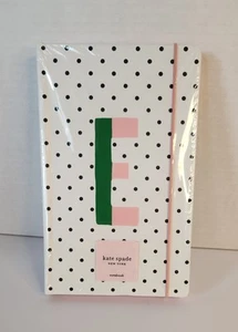 💚🩷 New Kate Spade NY "Sparks of Joy" Polka Dot Initial "E" Notebook - Picture 1 of 11