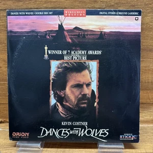 Dances With Wolves (LaserDisc, 1991) Kevin Costner 2 Disc Set Widescreen Edition - Picture 1 of 5