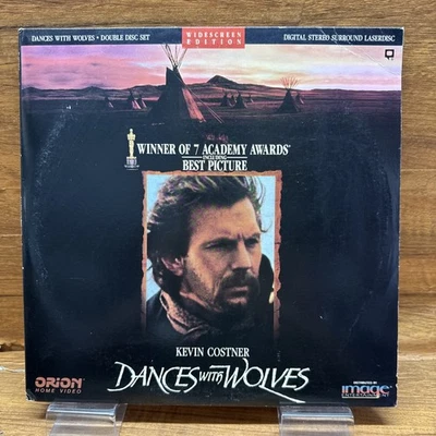 Dances With Wolves (LaserDisc, 1991) Kevin Costner 2 Disc Set Widescreen Edition - Image 1 of 4