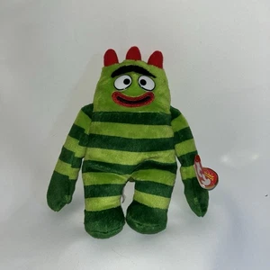 Yo Gabba Gabba Brobee TY Beanie Baby 7.5" The Striped Monster Plush Toy Show - Picture 1 of 7