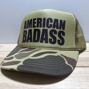 Sombrero Badass Trucker Hunter Sombrero Ajustable Verde Camuflaje SnapBack Sombrero de Caza - Imagen 1 de 5
