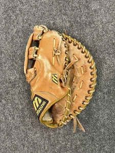 Mitón de receptor Mizuno MZ F10 modelo profesional cuero de tiro cuero de grano completo tostado - Imagen 1 de 6