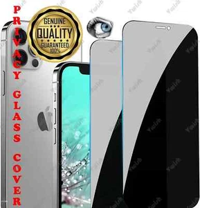 2 Pack Privacy Tempered Glass Screen Protector For iPhone 16 15 14 13 12 11 Max - Picture 1 of 6