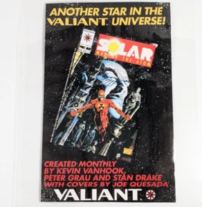 1993 Valiant Solar, Man of the Atom Werbung | Vintage Comic Art | laminiert 9 x 11,5" - Bild 1 von 5
