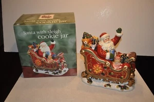 Winkender Weihnachtsmann mit Schlitten Keksdose von Mercuries - Bild 1 von 10