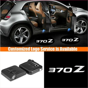 2x Wireless Car Door Welcome Laser Projector LED Shadow Light for White 370Z - Picture 1 of 7