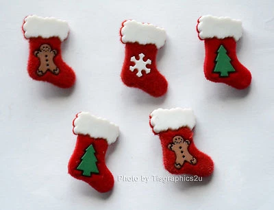 Stockings  / Jesse James Holiday Collection / Christmas Stocking Shank Buttons - Image 1 of 3