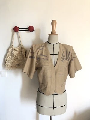 Gilet, Boléro Brodé Emmanuelle Khanh, Taille S - Photo 1/4