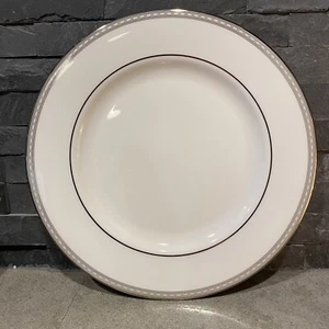 Lenox Murray Hill White Platinum Trim Salad Plate 8.25" - Picture 1 of 2