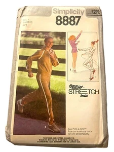 Simplicity 8887 Sewing Pattern Pullover Top Pants Shorts Size 10 12 14 UNCUT FF - Picture 1 of 3