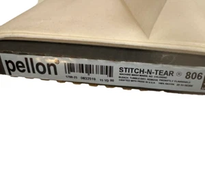 Pellon 806 Stitch-N-Tear Tear Away Embroidery Stabilizer White By 5 Yards - Afbeelding 1 van 1