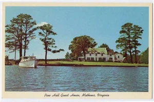 MATHEWS VA frühe Pinienhalle Gästehaus & Holzboot Postkarte - Bild 1 von 1