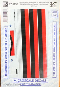 Microscale Decal HO #87-1196 NH-ConDot P32AC-DM Diesel Electric Locomotives - Picture 1 of 1