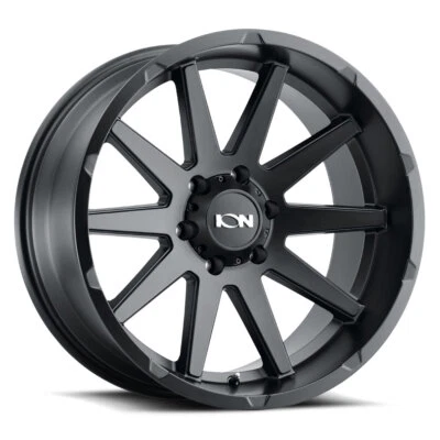 ION ALLOY 143 Rim 18X9 8X165.1 Offset 18 Matte Black (Quantity of 1) - Image 1 of 2