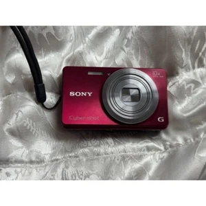 Sony Cyber-shot DSC-W690 Digital Camera 1080p HD Video Recording AE/FE Lock Red - Picture 1 of 6