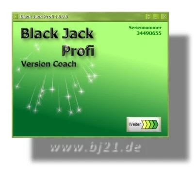 Black Jack Profi Coach-Version - im Casino auf Dauer gewinnen. Per Download. - Bild 1 von 4