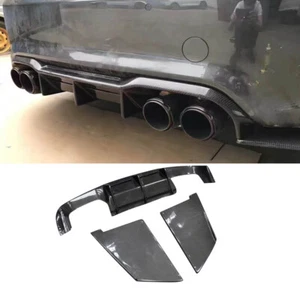Carbon Fiber MTC Style Rear Bumper Lip Diffuser Winglet For BMW F87 M2 2017-2021 - Picture 1 of 14