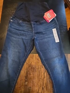 NEW Isabel Maternity Crossover Panel Jeggings Denim Jeans size 2/26 (B28) - Picture 1 of 4