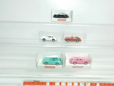 5x Wiking H0 1:87 Coche Porsche: 164 Carrera + 165 Cabriolet etc, Como Nuevo + Caja # Foto 1 de 4