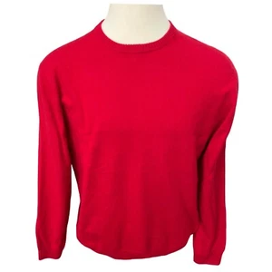 Kaschmir rot Herren Rundhals Pullover Gr. Large, Roundtree & Yorke, Preppy, Urlaub - Bild 1 von 5