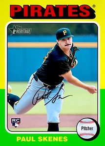 Paul Skenes ROOKIE RC HERITAGE TOPPS INVESTMENT CARD PIRATES MVP ROY MINT - Picture 1 of 2