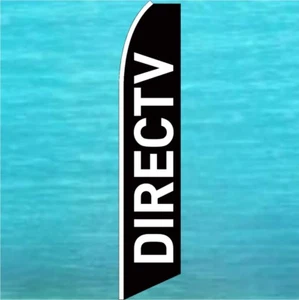 DirecTV DIREC TV FLUTTER FLAG Tall Curved Top Feather Banner Advertising Sign - Picture 1 of 5
