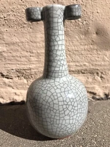 Vintage Chinesische Porzellan Vase, Ge Typ Crackle Glasur - Bild 1 von 10
