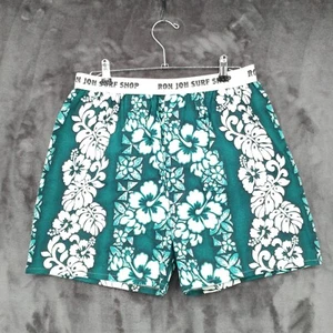 Ron Jon Surf Shop Briefs Volley Shorts Hawaiian Pattern USA Made Womens XL - Picture 1 of 11