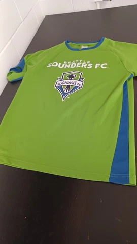 MLS Jersey Top Youth Large 12-14 Seattle Sounders Green Clima Lite Cover