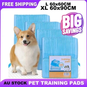 60x90cm 60x60cm XL/L Puppy Dog Training Pads Pet Toilet Pee Pads Mat Absorbent - Picture 1 of 30