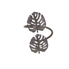 10pcs Alloy Leaf Napkin Holders Gingko Leaf Napkin Ring  Groggery
