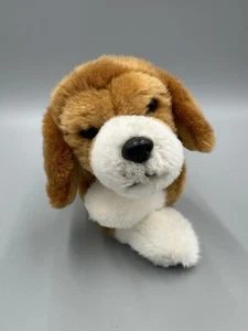 Ganz WEBKINZ Gold Signature Lying Beagle Puppy Dog Brown Black Plush No Code - Picture 1 of 13