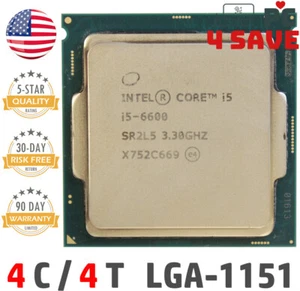 6th Gen Intel Core i5-6600 CPU 3.3GHz (Turbo 3.9GHz) LGA1151 Skylake SR2L5 SR2BW - Picture 1 of 1