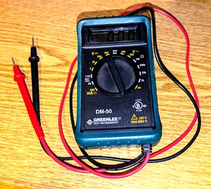 Greenlee DM-50 Digital Multimeter Tester Tool - Picture 1 of 2