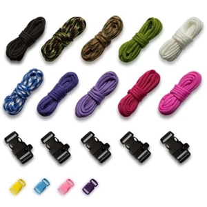 19-teiliges Paracord Set Seile Schnüre Knüpfset Bastelset Armband Band Verschluß - Bild 1 von 7