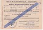 Kleiner Wehrmachtfahrschein Teil 2, 2. Kl. Berlin - Alsleben / Saale 3.11.1943