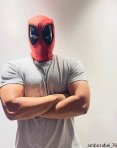 NEW US Comics Deadpool Hood Full Face Mask Hood Visor Gifts Halloween Cosplay - Picture 1 of 16