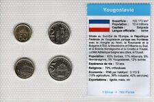 Plaquette Série de 4 monnaies de Yougoslavie