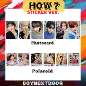 BOYNEXTDOOR HOW? 2nd EP Sticker ver. Photo card Weverse JP Universal Music PC - Picture 1 of 37