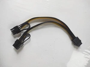 PCI-E 8 Pin to Dual 6/8pin PCIE PCI express GPU Power Adapter Splitter - Picture 1 of 3
